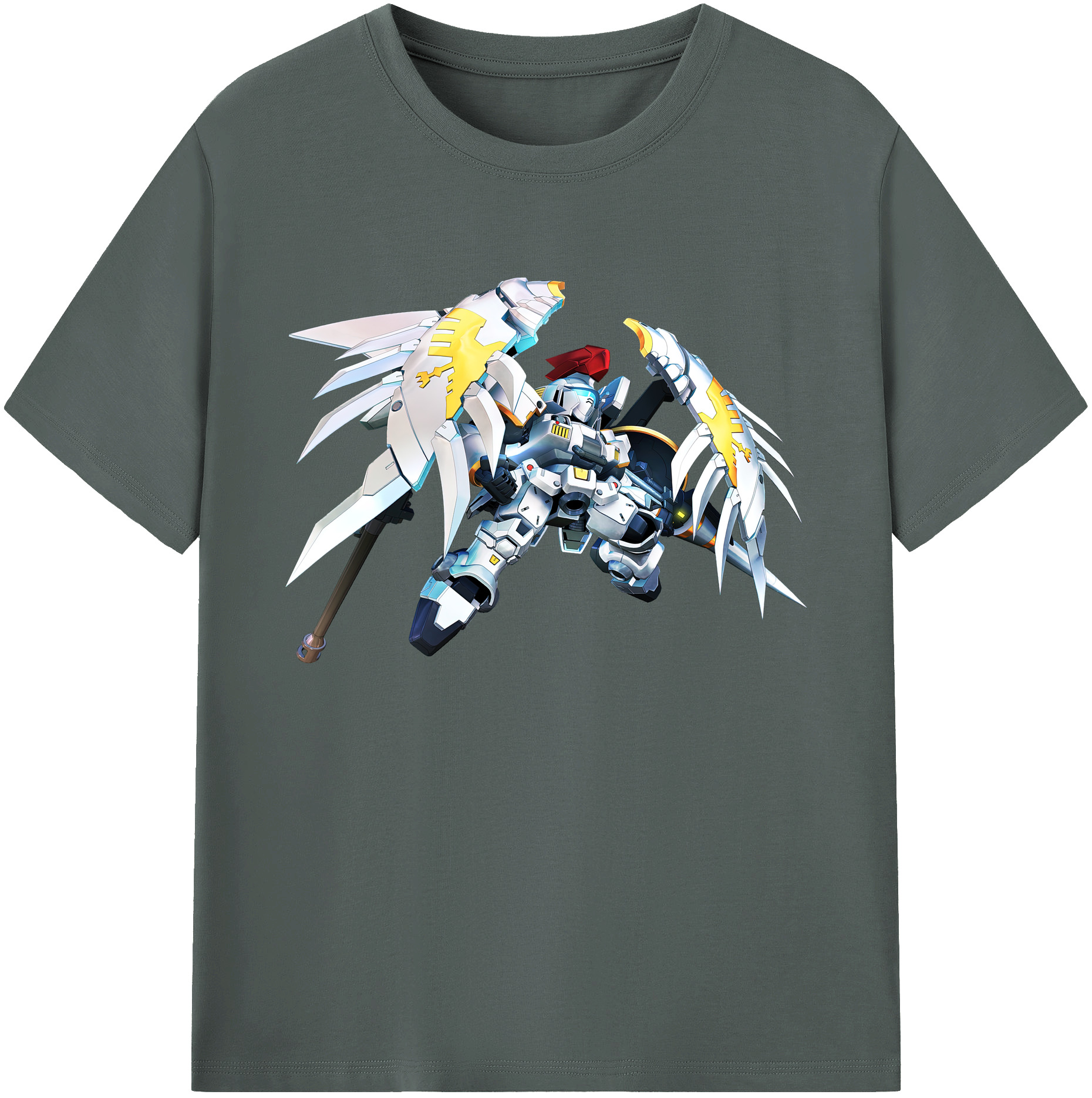 （画像用） 機動戦士ガンダム Mobile Suit Gundam 綿100％ メンズ半袖Tシャツ｜肌触りやわらか＆通気性